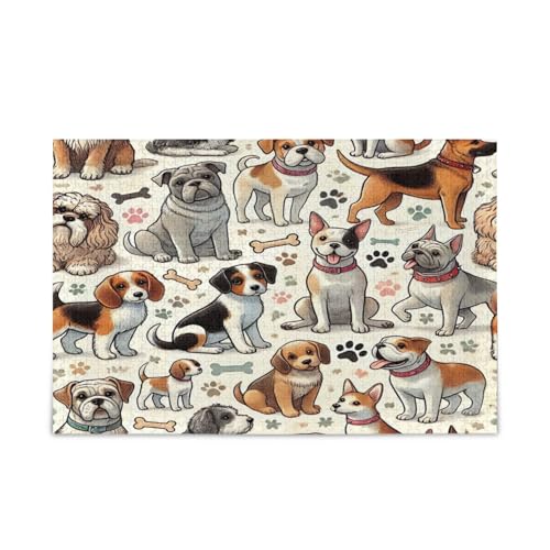Niedliche Cartoon-Hunde Holzpuzzles Einzigartige Puzzles 500 Teile Puzzle für Erwachsene 20,5 × 14,22,9 cm Niedliche Cartoon-Hunde Holzpuzzles Einzigartige Puzzles 500 Teile Puzzle für Erwachsene 20,5 × 14,22,9 cm von RPLIFE