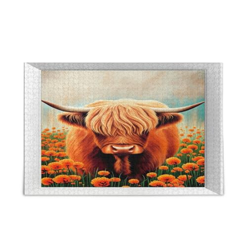 Niedliche Hochlandkuh Erwachsenen-Puzzle, Puzzle-Spielzeug, 500 Teile, Puzzle für Familie, 50,5 x 37,8 cm Niedliche Hochlandkuh Erwachsenen-Puzzle, Puzzle-Spielzeug, 500 Teile, Puzzle für Familie, 50,5 x 37,8 cm von RPLIFE