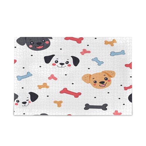 Niedliche Hundegesichter Holzpuzzles, einzigartiges Puzzle, lustige Puzzle, Puzzle-Spielzeug Niedliche Hundegesichter Holzpuzzles, einzigartiges Puzzle, lustige Puzzle, Puzzle-Spielzeug von RPLIFE