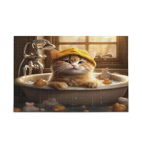 Niedliche Katze Erwachsene Puzzles Lustige Puzzles 1000 Teile Puzzle für Familie 29,5 × 19,78 cm Niedliche Katze Erwachsene Puzzles Lustige Puzzles 1000 Teile Puzzle für Familie 29,5 × 19,78 cm von RPLIFE
