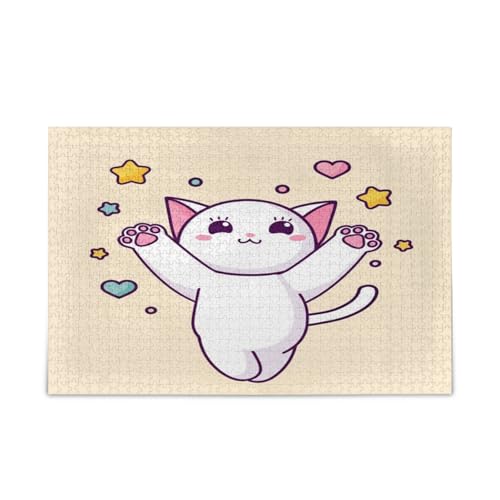 Niedliche Katzen-Holz-Puzzles für Familie, 500 Teile, 50 x 37 cm Niedliche Katzen-Holz-Puzzles für Familie, 500 Teile, 50 x 37 cm von RPLIFE