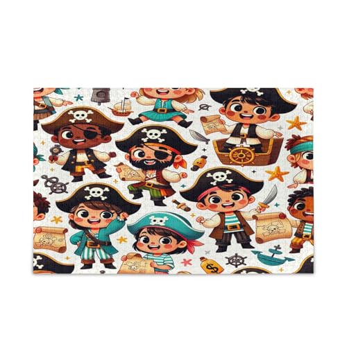 Niedliche Piraten-Charaktere, Holz-Puzzle, hübsche Puzzles, 1000 Teile, Puzzle für Familie, 74 x 70 cm Niedliche Piraten-Charaktere, Holz-Puzzle, hübsche Puzzles, 1000 Teile, Puzzle für Familie, 74 x 70 cm von RPLIFE