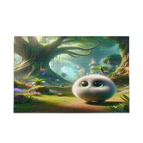 Niedliche kleine runde Kreatur Erwachsenen-Puzzles, einzigartige Puzzles für Erwachsene, lustige Puzzles, Bilderpuzzle von RPLIFE