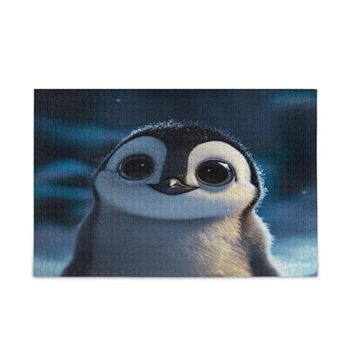 Niedlicher Pinguin mit großen Augen aus Holz für Erwachsene, lustige Puzzles für Erwachsene, 1000 Teile, Puzzle für Familie, 74 x 70 cm Niedlicher Pinguin mit großen Augen aus Holz für Erwachsene, lustige Puzzles für Erwachsene, 1000 Teile, Puzzle für Familie, 74 x 70 cm von RPLIFE