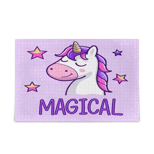 Niedliches Einhorn-Puzzle, einzigartige Puzzles für Erwachsene, 500 Teile, Puzzle für Erwachsene, 50,5 x 37,8 cm Niedliches Einhorn-Puzzle, einzigartige Puzzles für Erwachsene, 500 Teile, Puzzle für Erwachsene, 50,5 x 37,8 cm von RPLIFE