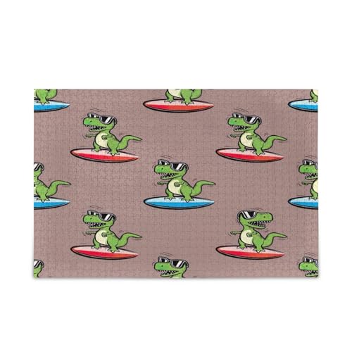 Niedliches Wimsical Cartoonish T Rex Holzpuzzle Schöne Puzzles für Erwachsene 500 Teile Puzzle für Familie 50,5 × 37,8 cm Niedliches Wimsical Cartoonish T Rex Holzpuzzle Schöne Puzzles für Erwachsene 500 Teile Puzzle für Familie 50,5 × 37,8 cm von RPLIFE