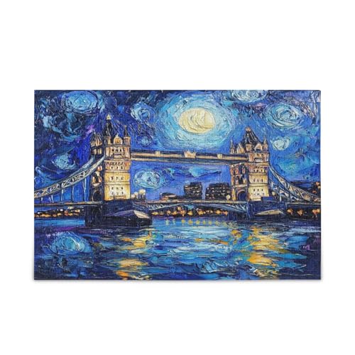 Ölgemälde von Tower Bridge Erwachsene Holzpuzzles Gehirnspiel 500 Teile Puzzle für Familie 20,5 × 14,22,9 cm Ölgemälde von Tower Bridge Erwachsene Holzpuzzles Gehirnspiel 500 Teile Puzzle für Familie 20,5 × 14,22,9 cm von RPLIFE