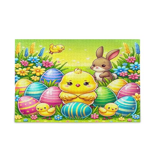 Osterküken-Eier, grüne Puzzles, Holzpuzzle für Erwachsene, 1000 Teile, Puzzle für Familie, 74 x 70 cm Osterküken-Eier, grüne Puzzles, Holzpuzzle für Erwachsene, 1000 Teile, Puzzle für Familie, 74 x 70 cm von RPLIFE