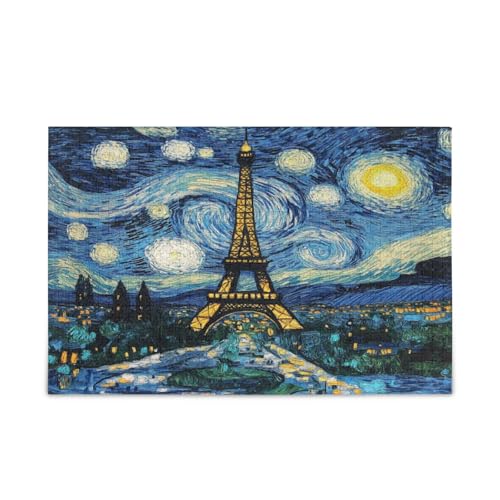 Paris Eiffeltuch bei Sternennacht Puzzles für Erwachsene, 500, 50 x 37 cm Paris Eiffeltuch bei Sternennacht Puzzles für Erwachsene, 500, 50 x 37 cm von RPLIFE