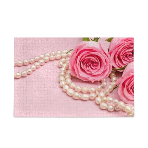 Pearls Pink Roses Erwachsenenpuzzle Familienpuzzle 500 Teile 50,5 × 37,8 cm Pearls Pink Roses Erwachsenenpuzzle Familienpuzzle 500 Teile 50,5 × 37,8 cm von RPLIFE