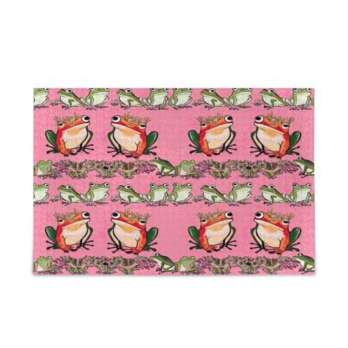 Prinzessin Frosch Bordüre Holzpuzzles Schöne Puzzles für Erwachsene 1000 Teile Puzzle für Familie 29,5 × 19,78 cm Prinzessin Frosch Bordüre Holzpuzzles Schöne Puzzles für Erwachsene 1000 Teile Puzzle für Familie 29,5 × 19,78 cm von RPLIFE