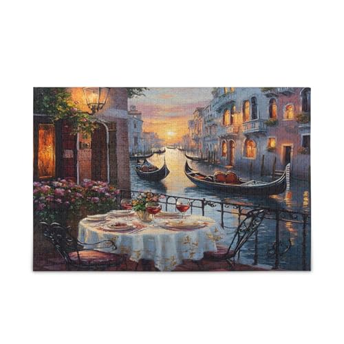 Romantisches Dinnerpuzzle 500 Teile, Holzpuzzles Erwachsene, Familienpuzzles für Kinder und Erwachsene Romantisches Dinnerpuzzle 500 Teile, Holzpuzzles Erwachsene, Familienpuzzles für Kinder und Erwachsene von RPLIFE
