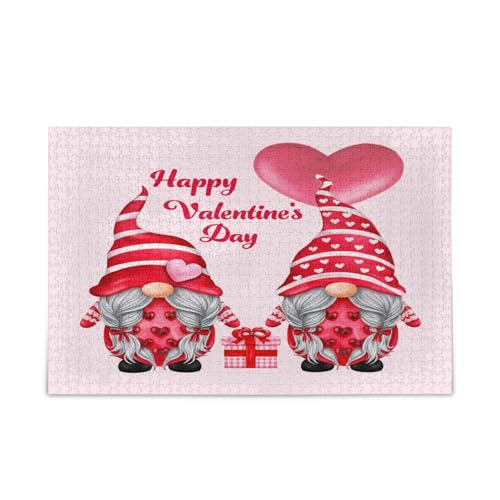 Rote Zwerge Herzen rosa Holzpuzzles Einzigartiges Puzzle 500 Teile Puzzle für Erwachsene 50,5 × 37,8 cm Rote Zwerge Herzen rosa Holzpuzzles Einzigartiges Puzzle 500 Teile Puzzle für Erwachsene 50,5 × 37,8 cm von RPLIFE