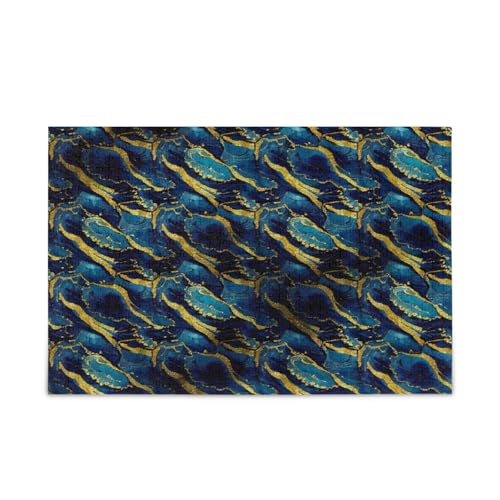 Schickes Marmor-Puzzle für Erwachsene, einzigartige Puzzles für Erwachsene, 1000 Teile, Puzzle für Erwachsene, 74 x 70 cm von RPLIFE