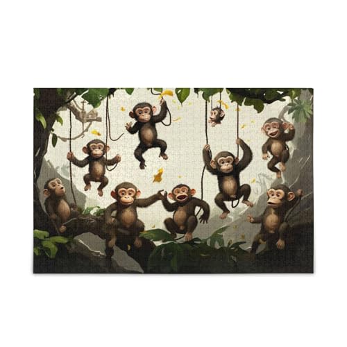 Sieben Affen in der Nähe von Palme Holz Puzzle Erwachsene, Puzzle Spielzeug, Schönes Puzzle, Einzigartige Puzzles für Erwachsene Sieben Affen in der Nähe von Palme Holz Puzzle Erwachsene, Puzzle Spielzeug, Schönes Puzzle, Einzigartige Puzzles für Erwachsene von RPLIFE