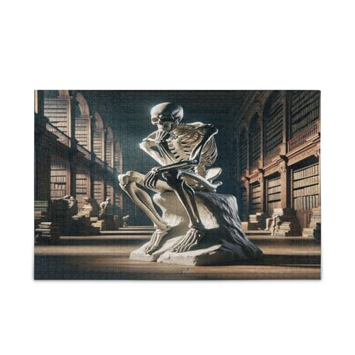 Skelett-Denker Holzpuzzles für Erwachsene, 500 Teile, 50 x 37 cm Skelett-Denker Holzpuzzles für Erwachsene, 500 Teile, 50 x 37 cm von RPLIFE