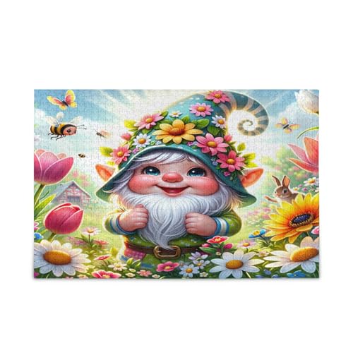 Spring Cute Gnome Wood Jigsaw Puzzles Adult, Picture Puzzles, Pretty Puzzles, Unique Puzzles for Adults Spring Cute Gnome Wood Jigsaw Puzzles Adult, Picture Puzzles, Pretty Puzzles, Unique Puzzles for Adults von RPLIFE
