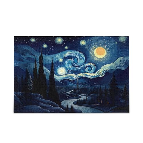 Sternennacht Holz Puzzle Erwachsene Gehirnspiel Lustige Puzzles Einzigartige Puzzles Sternennacht Holz Puzzle Erwachsene Gehirnspiel Lustige Puzzles Einzigartige Puzzles von RPLIFE