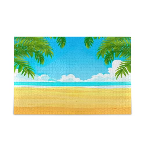 Summer Beach Fresh Blue Wooden Jigsaw Puzzles Wood Puzzles Adult 500 Pieces Puzzle for Family 20.5×14.22.9 cm Summer Beach Fresh Blue Wooden Jigsaw Puzzles Wood Puzzles Adult 500 Pieces Puzzle for Family 20.5×14.22.9 cm von RPLIFE