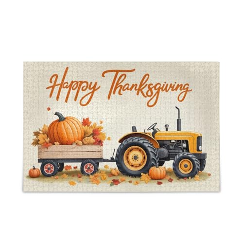 Thanksgiving Orange Traktor Kürbisse Erwachsene Holzpuzzles Familienpuzzle 500 Teile 20,5 × 14,22,9 cm Thanksgiving Orange Traktor Kürbisse Erwachsene Holzpuzzles Familienpuzzle 500 Teile 20,5 × 14,22,9 cm von RPLIFE