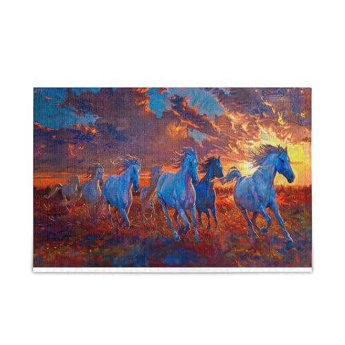 Tiermalerei Pferde Erwachsene Puzzles Holz Puzzle Erwachsene 500 Teile Puzzle für Familie 20,5 × 14,22,9 cm Tiermalerei Pferde Erwachsene Puzzles Holz Puzzle Erwachsene 500 Teile Puzzle für Familie 20,5 × 14,22,9 cm von RPLIFE