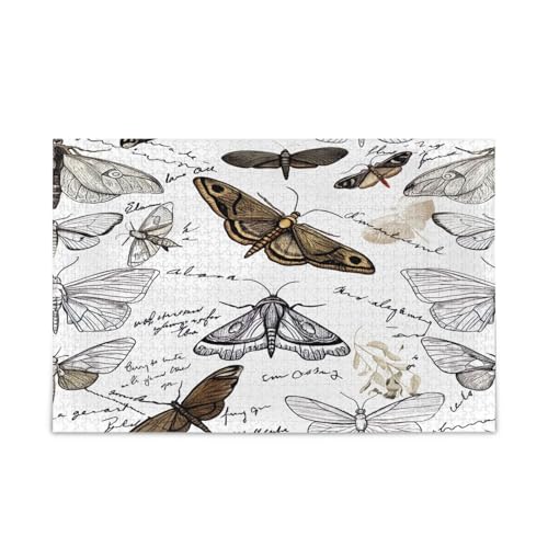 Verschiedene Insekten, weiße Holzpuzzles für Erwachsene, Gedankenspiele für Erwachsene, 500 Teile, Puzzle für Familie, 20,5 × 14,22,9 cm Verschiedene Insekten, weiße Holzpuzzles für Erwachsene, Gedankenspiele für Erwachsene, 500 Teile, Puzzle für Familie, 20,5 × 14,22,9 cm von RPLIFE