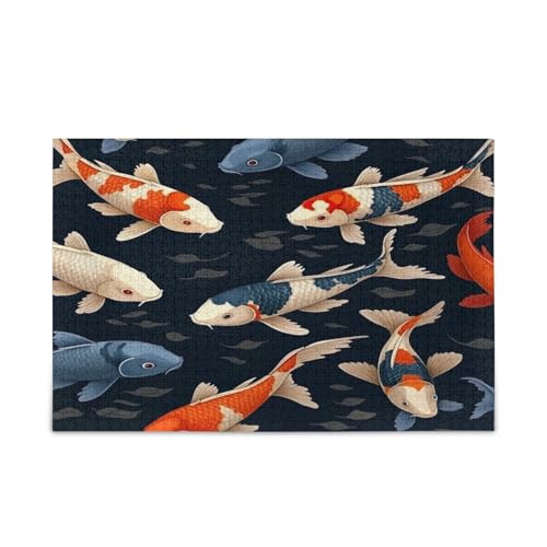 Verschiedene Koi Fische Dunkle Puzzles 1000, Holzpuzzle für Erwachsene, Familienpuzzle Verschiedene Koi Fische Dunkle Puzzles 1000, Holzpuzzle für Erwachsene, Familienpuzzle von RPLIFE