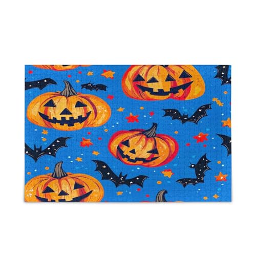 Vibrant Cartoon Style Pumpkins Blue Wood Jigsaw Puzzles Adult Puzzle 1000 Pieces Unique Jigsaw Puzzles Family Puzzles for Kids and Adults Vibrant Cartoon Style Pumpkins Blue Wood Jigsaw Puzzles Adult Puzzle 1000 Pieces Unique Jigsaw Puzzles Family Puzzles for Kids and Adults von RPLIFE