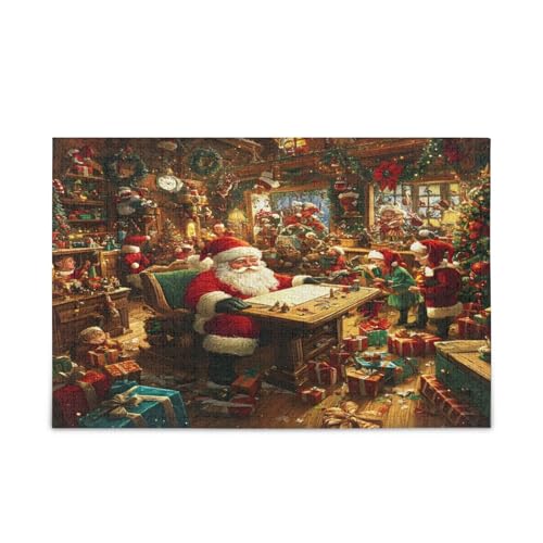 Vibrant Christmas 1000 Teile Erwachsenenpuzzles, Holzpuzzle für Erwachsene, Puzzles für Familie Vibrant Christmas 1000 Teile Erwachsenenpuzzles, Holzpuzzle für Erwachsene, Puzzles für Familie von RPLIFE