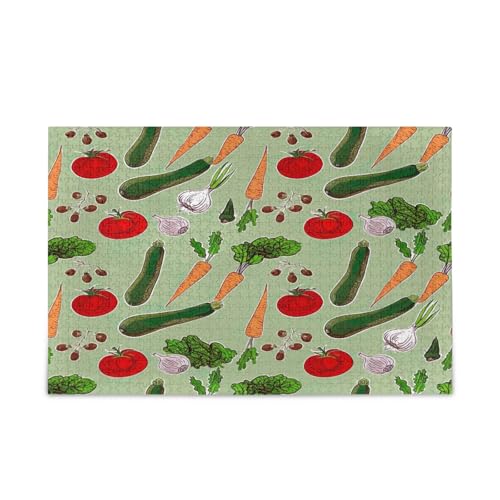 Vibrant Cute Vegetables Erwachsenen-Puzzle, 1000-teiliges Puzzle für Erwachsene, 74 x 50 cm von RPLIFE