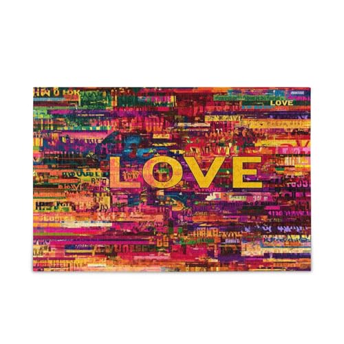 Vibrant Digital Art Love Puzzle 1000 Teile Erwachsene, Holzpuzzle für Erwachsene, Familienpuzzles Vibrant Digital Art Love Puzzle 1000 Teile Erwachsene, Holzpuzzle für Erwachsene, Familienpuzzles von RPLIFE