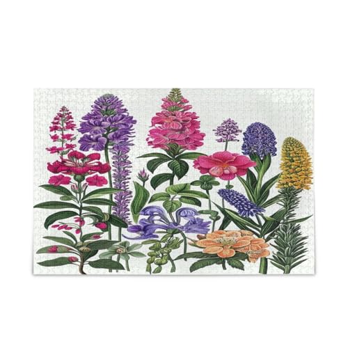 Vintage Botanische Blumen Erwachsene Holzpuzzle Holzpuzzles Erwachsene 500 Teile Puzzle für Familie 20,5 × 14,22,9 cm Vintage Botanische Blumen Erwachsene Holzpuzzle Holzpuzzles Erwachsene 500 Teile Puzzle für Familie 20,5 × 14,22,9 cm von RPLIFE