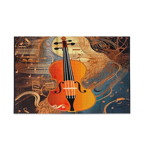 Violine und Noten Holz Puzzle Erwachsene, Puzzle Spielzeug, Schöne Puzzles für Erwachsene, Einzigartige Puzzles Violine und Noten Holz Puzzle Erwachsene, Puzzle Spielzeug, Schöne Puzzles für Erwachsene, Einzigartige Puzzles von RPLIFE