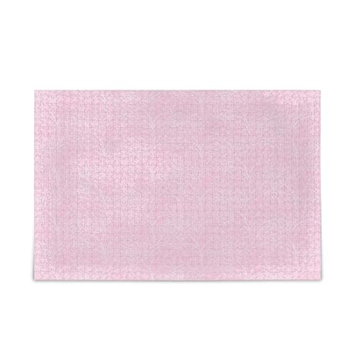 Weiches rosa Erwachsenen-Puzzle, einzigartiges Puzzle, 1000 Teile, Puzzle für Erwachsene, 74 x 70 cm von RPLIFE