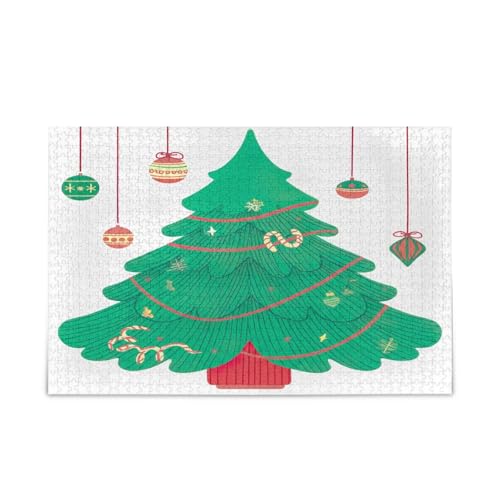 Weihnachtsbaum-Holz-Puzzles mit Buchstaben auf der Rückseite, 500 Teile, Puzzle für Familie, 50 x 37 cm Weihnachtsbaum-Holz-Puzzles mit Buchstaben auf der Rückseite, 500 Teile, Puzzle für Familie, 50 x 37 cm von RPLIFE