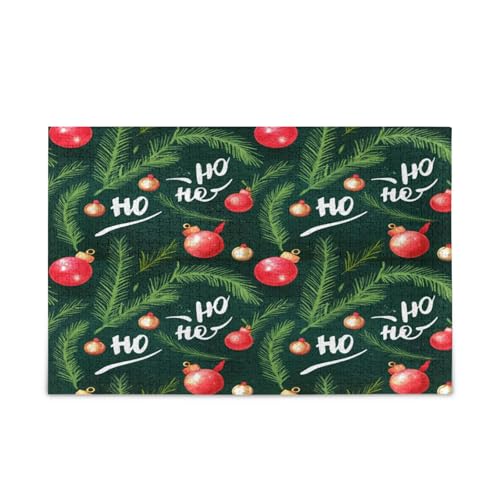 Weihnachtsbaumzweige Puzzles Lustige Puzzles für Erwachsene 500 Teile Puzzle für Familie 50,5 × 37,8 cm von RPLIFE