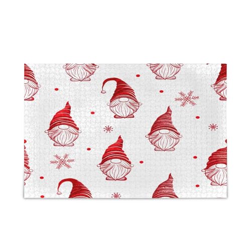 Weihnachtswichtel, weißes Holzpuzzle, Familienpuzzle, 500 Teile, 50 x 37 cm Weihnachtswichtel, weißes Holzpuzzle, Familienpuzzle, 500 Teile, 50 x 37 cm von RPLIFE