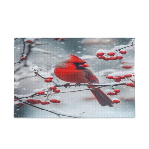 Winter Red Cardinal Erwachsenenpuzzle Familienpuzzle 1000 Teile 29,5 × 19,78 cm Winter Red Cardinal Erwachsenenpuzzle Familienpuzzle 1000 Teile 29,5 × 19,78 cm von RPLIFE