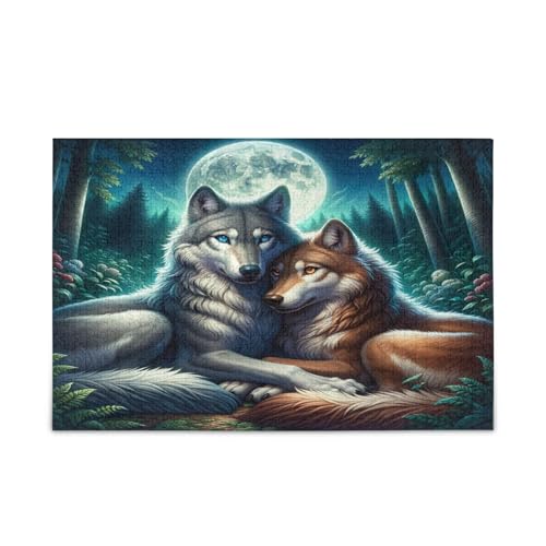 Wolf Mate Puzzles Puzzles für Familie, 1000 Teile, 29,5 × 19,78 cm Wolf Mate Puzzles Puzzles für Familie, 1000 Teile, 29,5 × 19,78 cm von RPLIFE