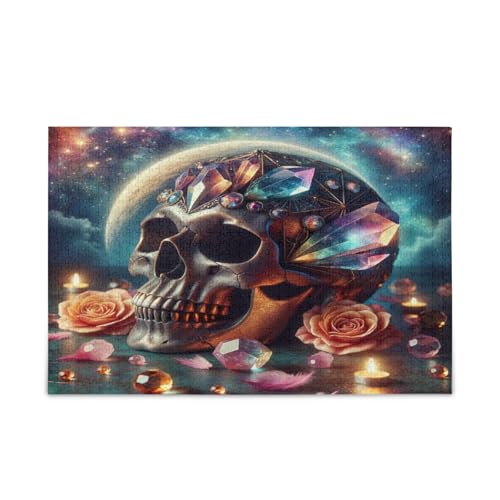 Zarte Totenkopf-Puzzles 1000 Teile, Holzpuzzle Erwachsene, Familienpuzzle Zarte Totenkopf-Puzzles 1000 Teile, Holzpuzzle Erwachsene, Familienpuzzle von RPLIFE