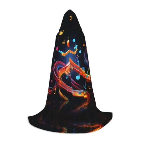 EIN schwarzer umhang! Mini-Lollipop-Halloween-Kapuzenumhang – Zauberer-Tunika mit Kapuze, Robe, Halloween-Umhang, Cosplay-Kostüme(Jumping Characters,S) von RPXHZLKTM