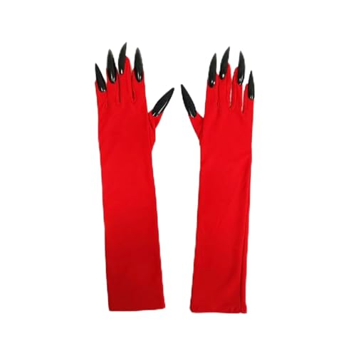 EIN schwarzer umhang! Vampir-Hexen-Netzumhang mit Kapuze – & weißer durchsichtiger Umhang for Halloween, Gothic-Karnevalsparty-Kostüm for Männer und Frauen(Gloves 003) von RPXHZLKTM