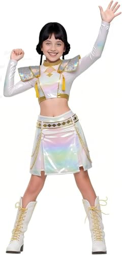 RPixc Mädchen Dämon Jagd Bühne Kostüm Koreanisches Pop Idol Mira/Zoey/Rumi Performance Kostüm Anime Charakter Halloween Rollenspiel (Zoey, 110) von RPixc