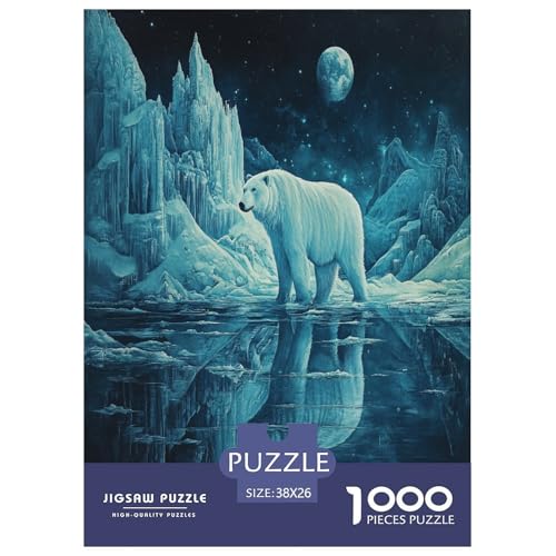 Bären Puzzles 1000-teilige Schwer Puzzle Spielzeug Lernspiel Impossible Herausforderungsspielzeug Für Erwachsene Und Kinder in Bewährter 38x26cm/1000pcs von RQATHDUUD