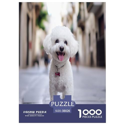 Bichon Frise Puzzle 1000-teilige Schwer Puzzle Spielzeug Lernspiel Impossible Herausforderungsspielzeug Für Erwachsene Und Kinder Ab 14 Jahren 38x26cm/1000pcs Bichon Frise Puzzle 1000-teilige Schwer Puzzle Spielzeug Lernspiel Impossible Herausforderungsspielzeug Für Erwachsene Und Kinder Ab 14 Jahren 38x26cm/1000pcs von RQATHDUUD