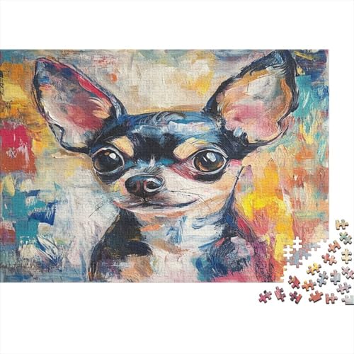 Chihuahua Puzzle 1000 Teile, Erwachsene, Klassische Puzzle, Impossible Puzzle,Geschicklichkeitsspiel Für Die Ganze Familie Erwachsenenpuzzle Ab 14 Jahren Puzzel 1000pcs (75x50cm) von RQATHDUUD
