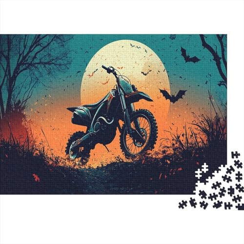 Dirt Bike Puzzle 1000 Teile, Erwachsene, Klassische Puzzle, Impossible Puzzle,Geschicklichkeitsspiel Für Die Ganze Familie Erwachsenenpuzzle Ab 14 Jahren Puzzel 1000pcs (75x50cm) von RQATHDUUD