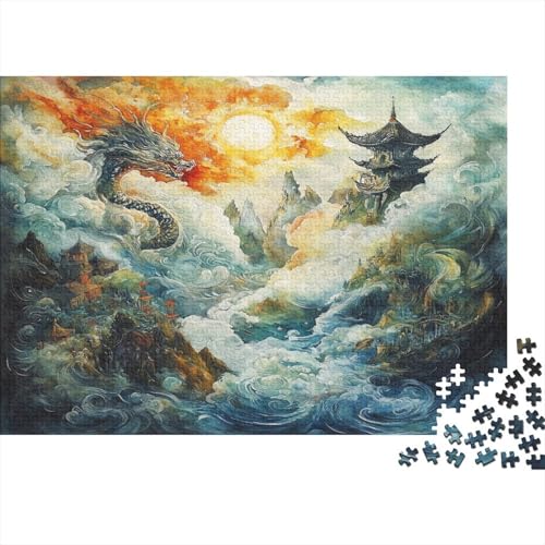 Drache 1000 Stück Puzzle Für Erwachsene 1000 Stück Puzzle Für Erwachsene-Crazy Süßigkeiten-1000 Stück Puzzle Große Puzzles Kinder Lernspiel Spielzeug Geschenk Für Die Puzzel 1000pcs (75x50cm) von RQATHDUUD