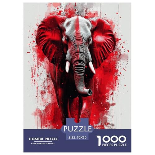 Elefanten Puzzle 1000 Teile Schwer Puzzle Spielzeug Lernspiel Impossible Herausforderungsspielzeug Für Erwachsene Und Kinder in Bewährter 70x50cm/1000pcs Elefanten Puzzle 1000 Teile Schwer Puzzle Spielzeug Lernspiel Impossible Herausforderungsspielzeug Für Erwachsene Und Kinder in Bewährter 70x50cm/1000pcs von RQATHDUUD