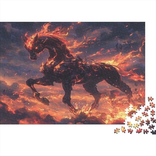 Fine Pferd Puzzle 1000 Teile,Puzzlespiel Für Erwachsene,Impossible Puzzle,Puzzle Geschicklichkeitsspiel Für Die Ganze Familie, Geschenke Für Männer/Frauen Erwachsenen Puzzel 1000pcs (75x50cm) von RQATHDUUD